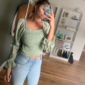 Off Shoulder Floral Top
